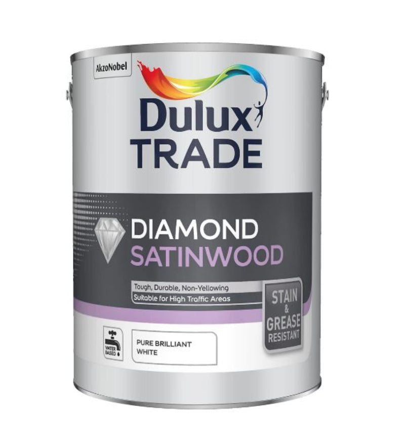 Dulux Trade Diamond Satinwood Brilliant White 5L