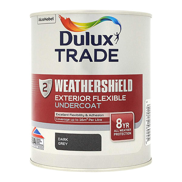 Dulux Trade Weathershield  Undercoat Dark Grey 1L