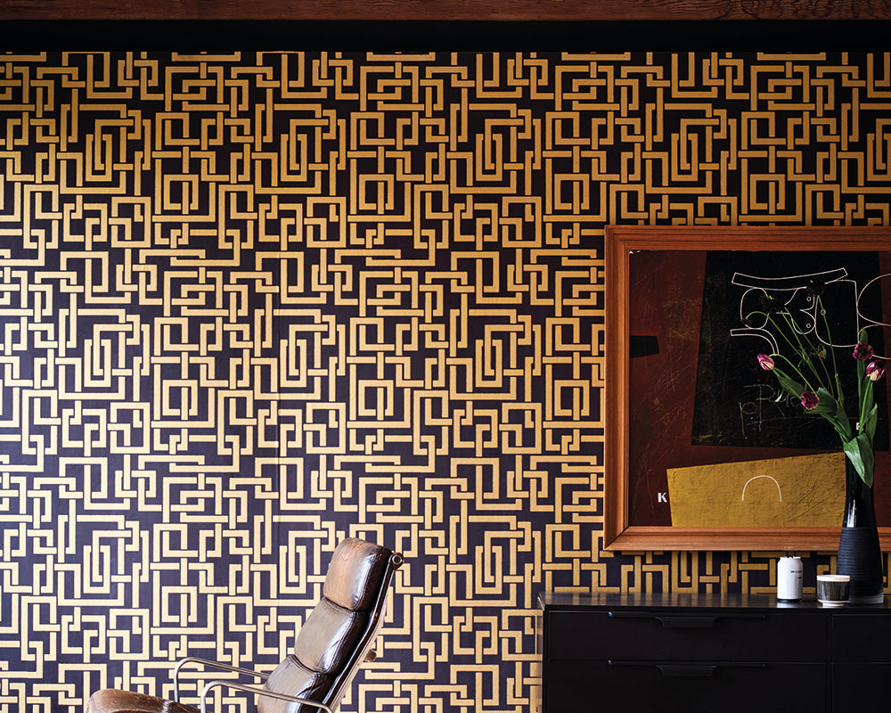 Farrow & Ball Enigma Wallpaper room inspiration 2