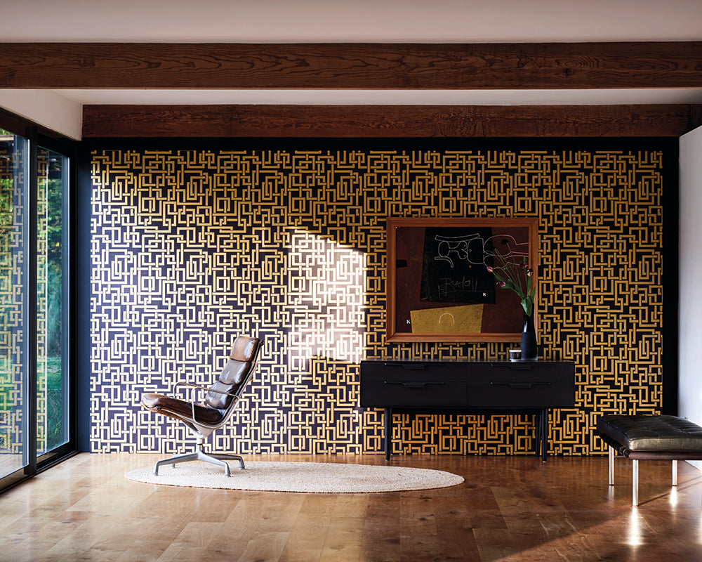 Farrow & Ball Enigma Wallpaper room inspiration 3