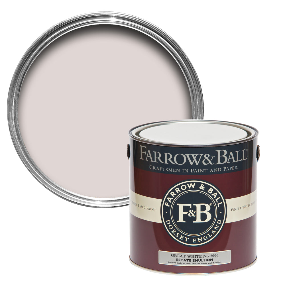 Farrow & Ball Great White 2006 paint - colour swatch photo by Decor Express
