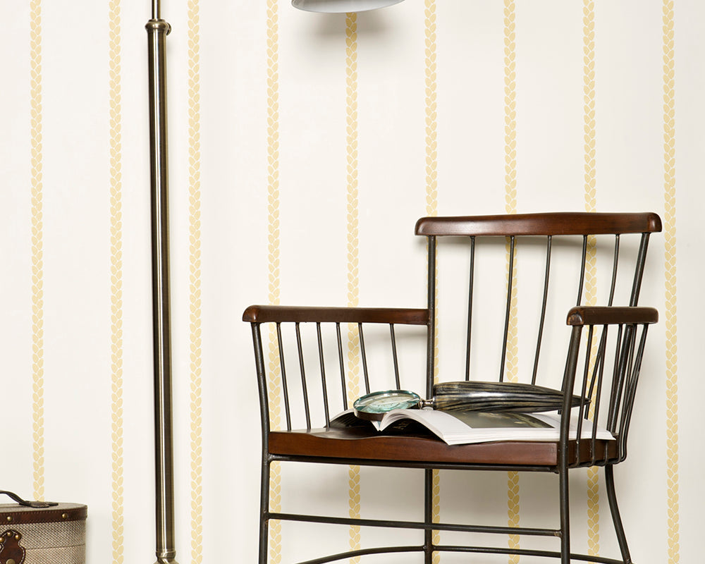 Farrow & Ball Petal Stripe Wallpaper room inspiration 2