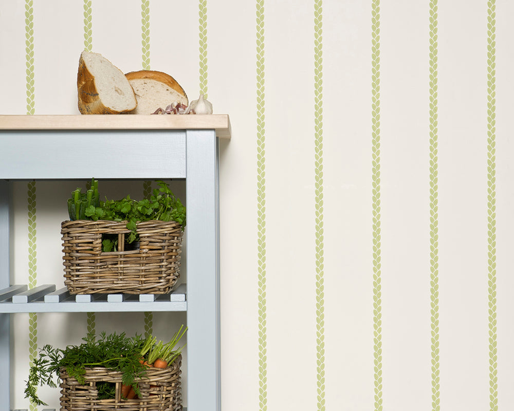 Farrow & Ball Petal Stripe Wallpaper room inspiration 3