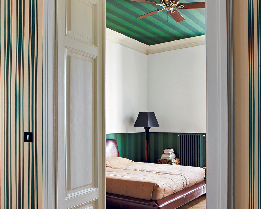 Farrow & Ball Tented Stripe Wallpaper room inspiration 2