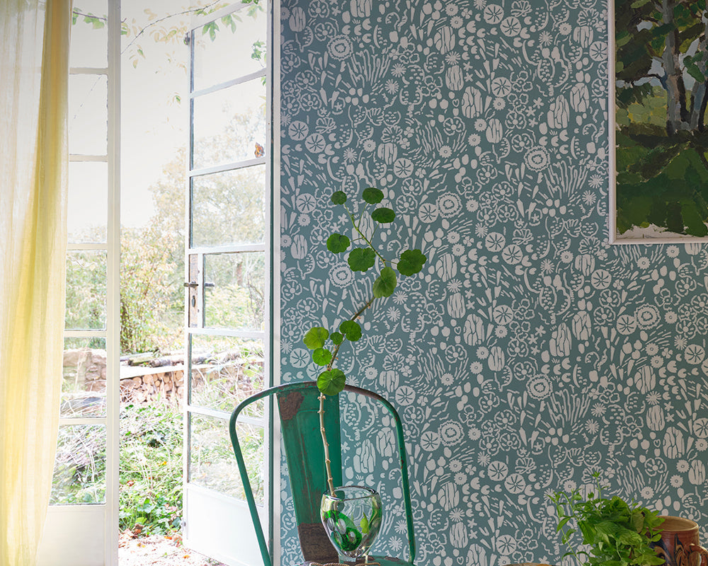 Farrow & Ball Atacama Wallpaper room inspiration 2