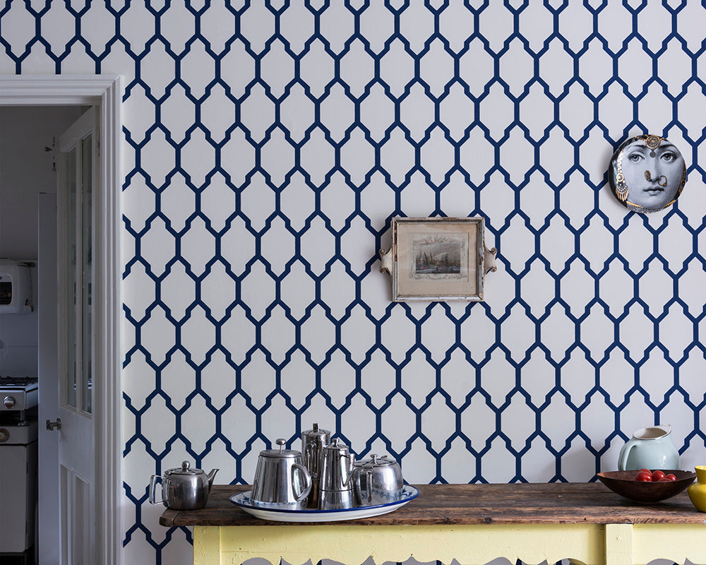 Farrow & Ball Tessella Wallpaper room inspiration 3