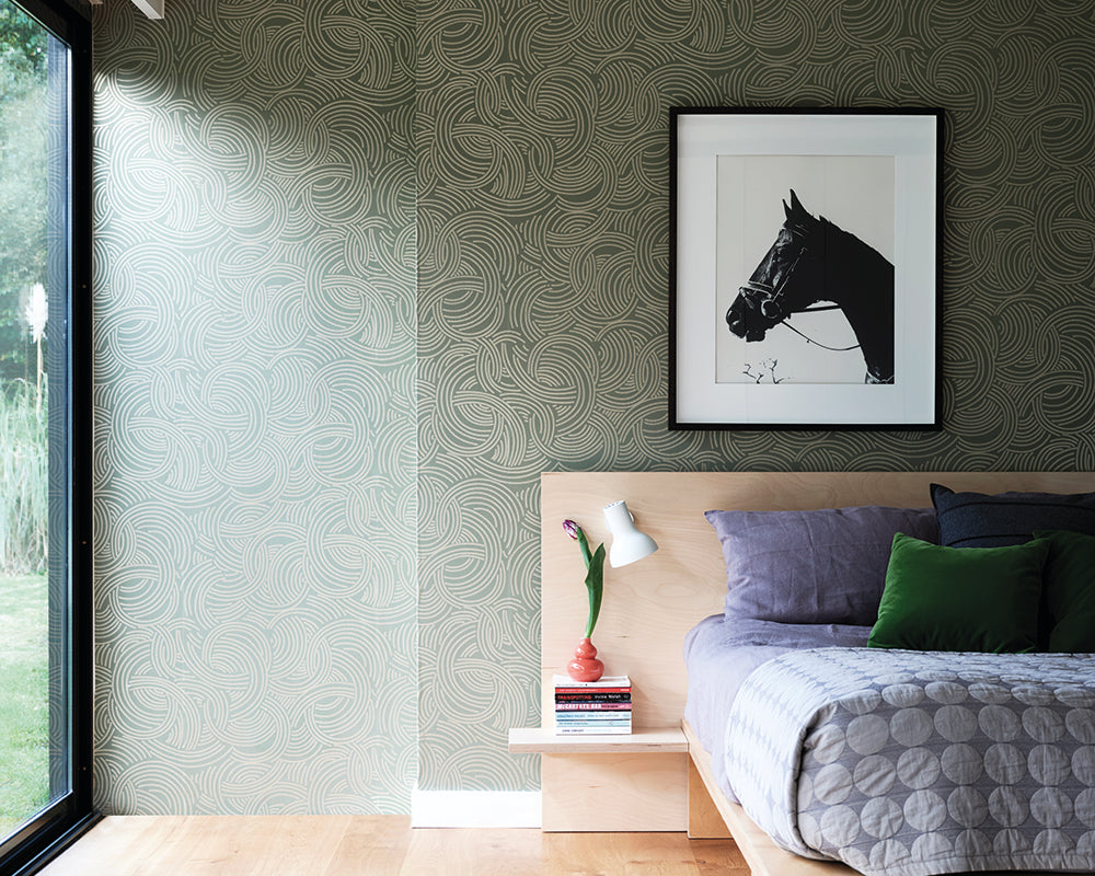 Farrow & Ball Tourbillon Wallpaper room inspiration 2