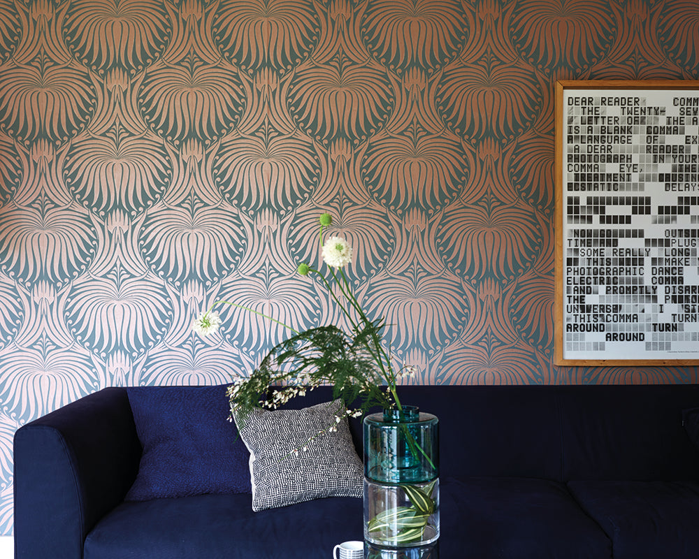 Farrow & Ball Lotus Wallpaper room inspiration 3