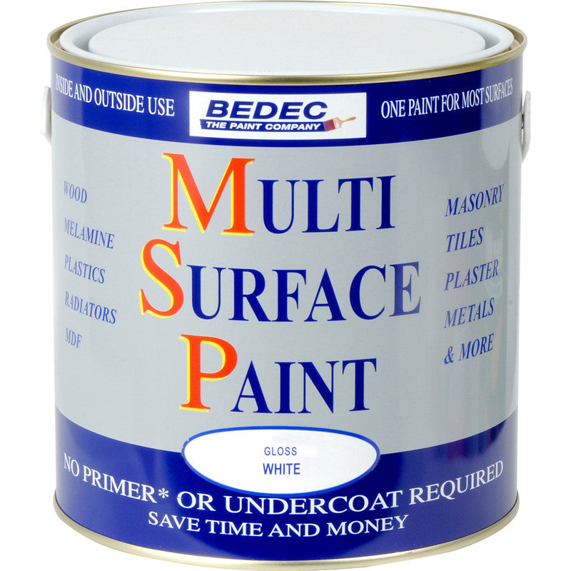 Bedec Multi Surface Paint White 2.5L