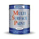 Bedec multi-surface paint Gloss white on a white background
