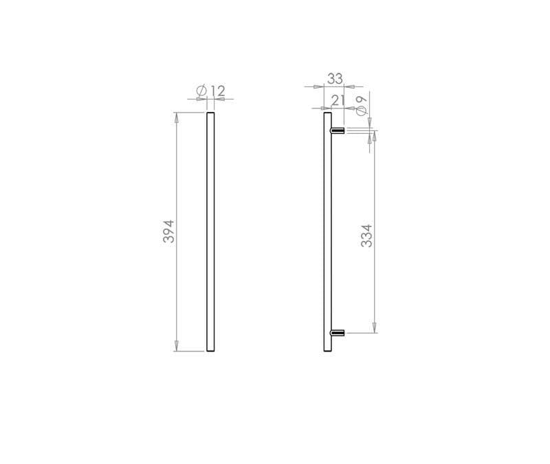 T Bar Cabinet Handle