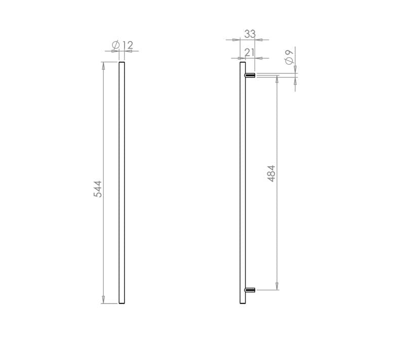 T Bar Cabinet Handle