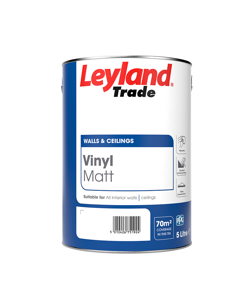 Leyland Trade Vinyl Matt - TINTED Colour