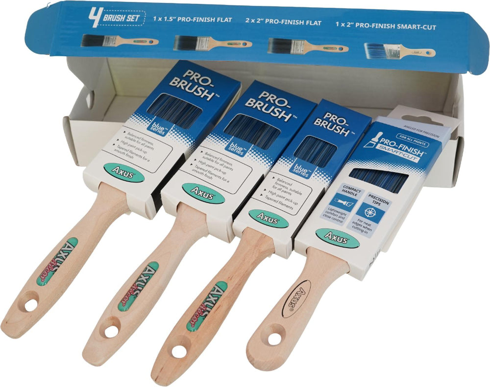 Axus Pro-Finish 4 Brush Set