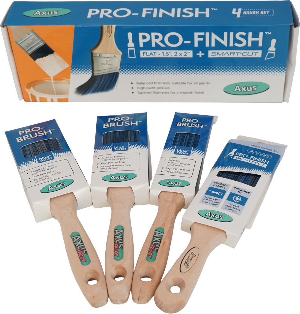 Axus Pro-Finish 4 Brush Set