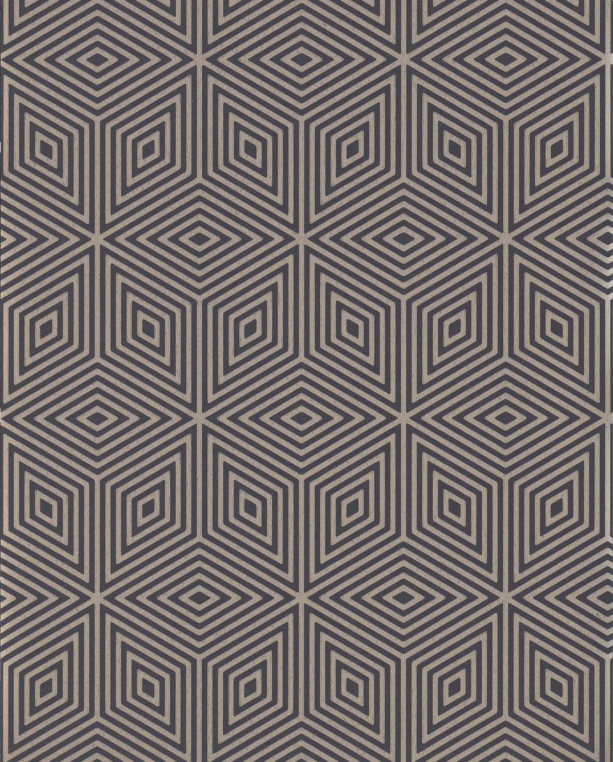 Paint & Paper Library Marquetry Tile Kohl wallpaper swatch