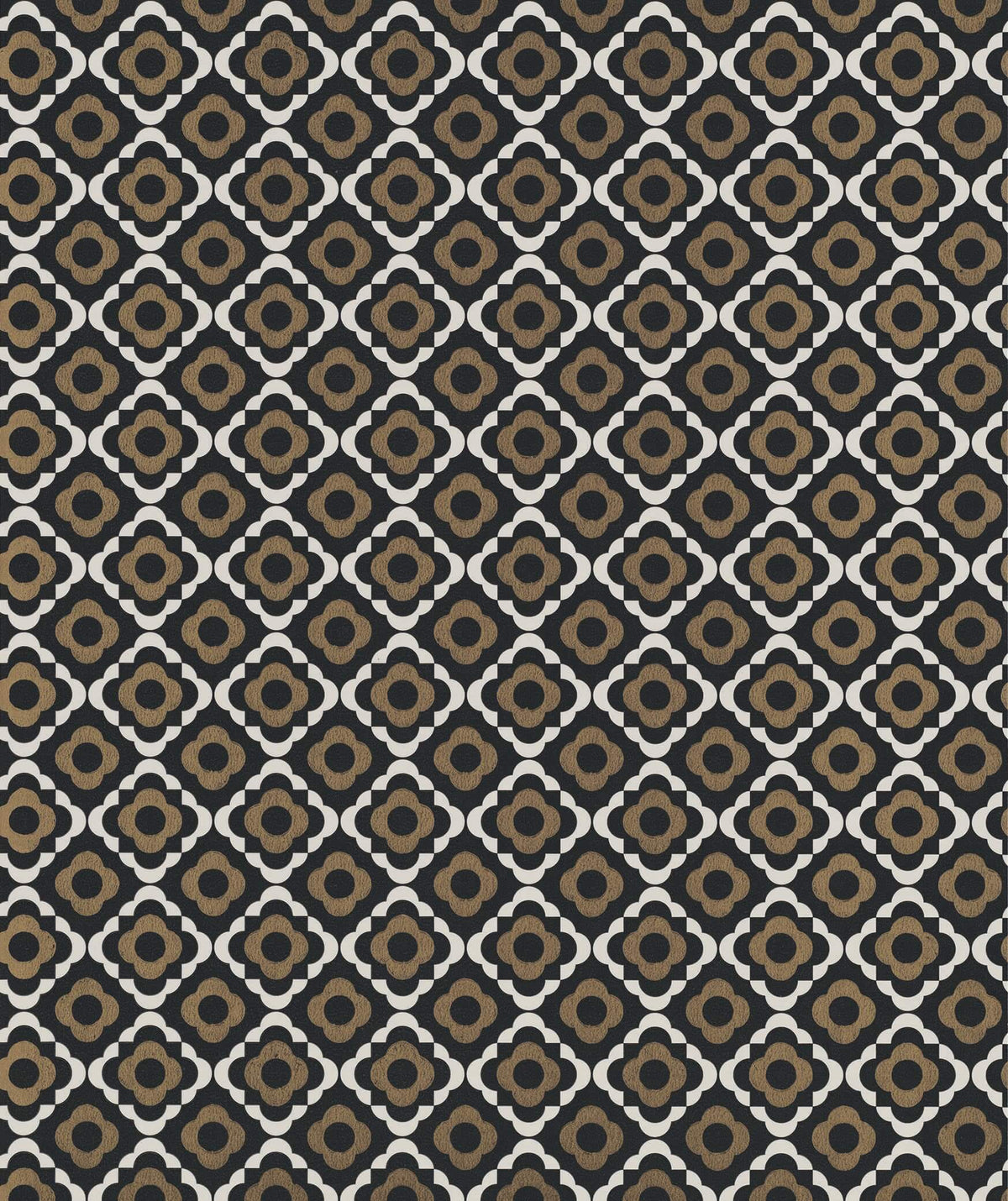 Paint & Paper Library Quatrefoil Kohl wallpaper swatch