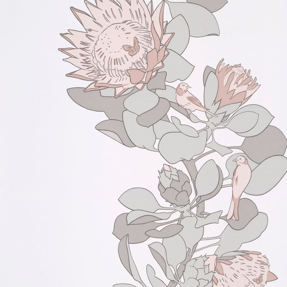 Paint & Paper Library Protea Trail Salt wallpaper swatch
