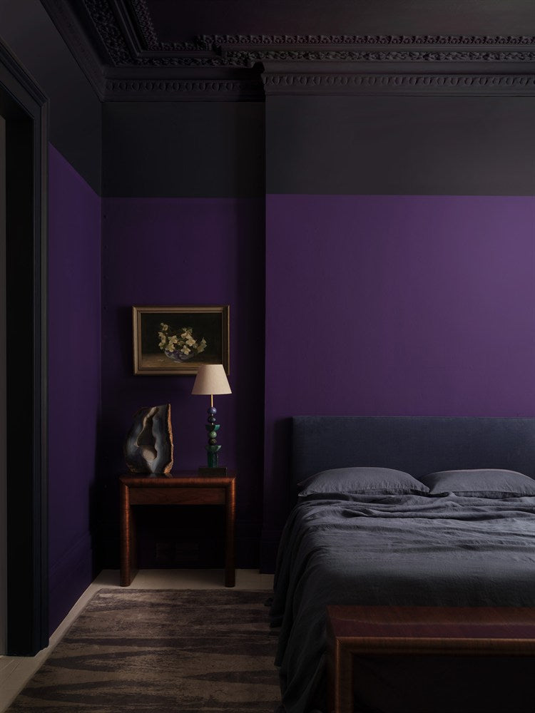 Paint & Paper Library Plimsoll 655 lifestyle – Purple Azurite, Plimsoll
