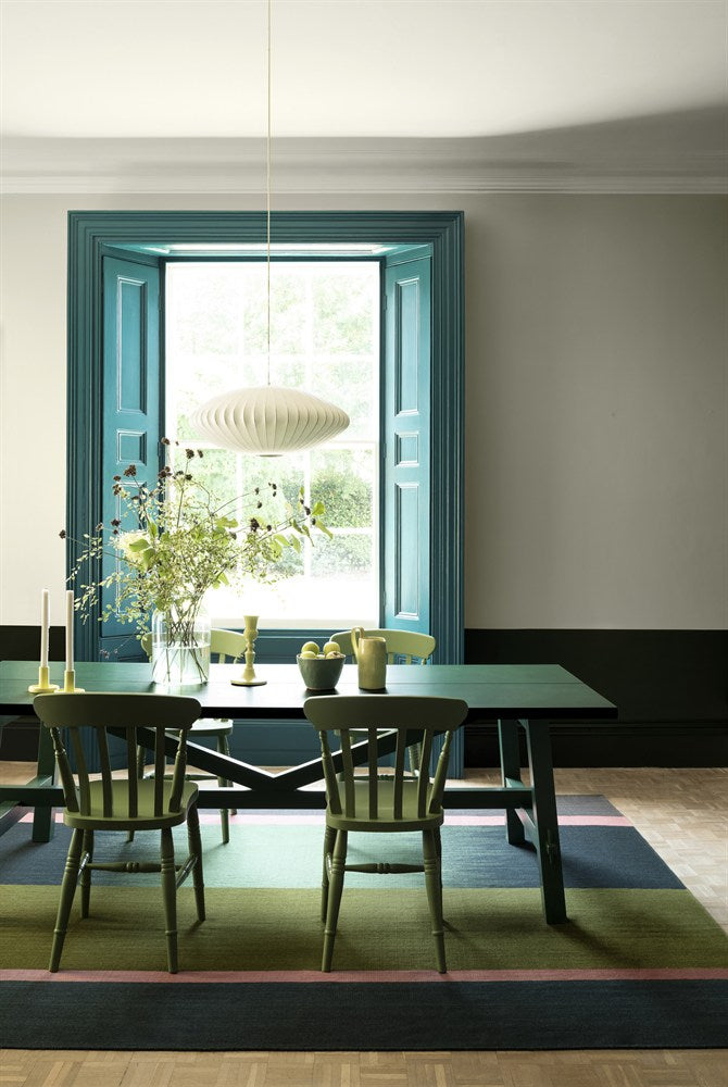 Paint & Paper Library Teal 622 lifestyle – Stable Green, Teal, Hunter Dunn, Slate I