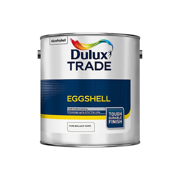 Dulux Trade Eggshell Pure Brilliant White 2.5L