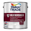 Dulux Trade Weathershield Exterior Flexible Undercoat Brilliant White 2.5L
