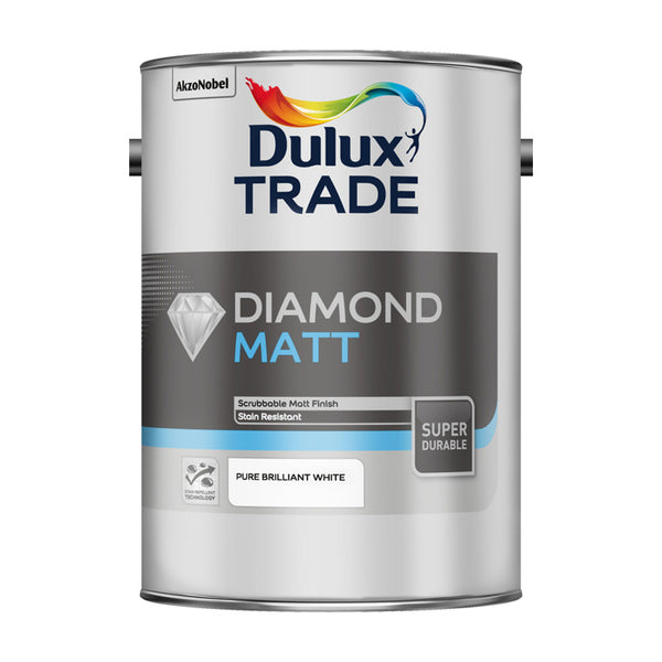 Dulux Trade Diamond Matt Pure Brilliant White 5L