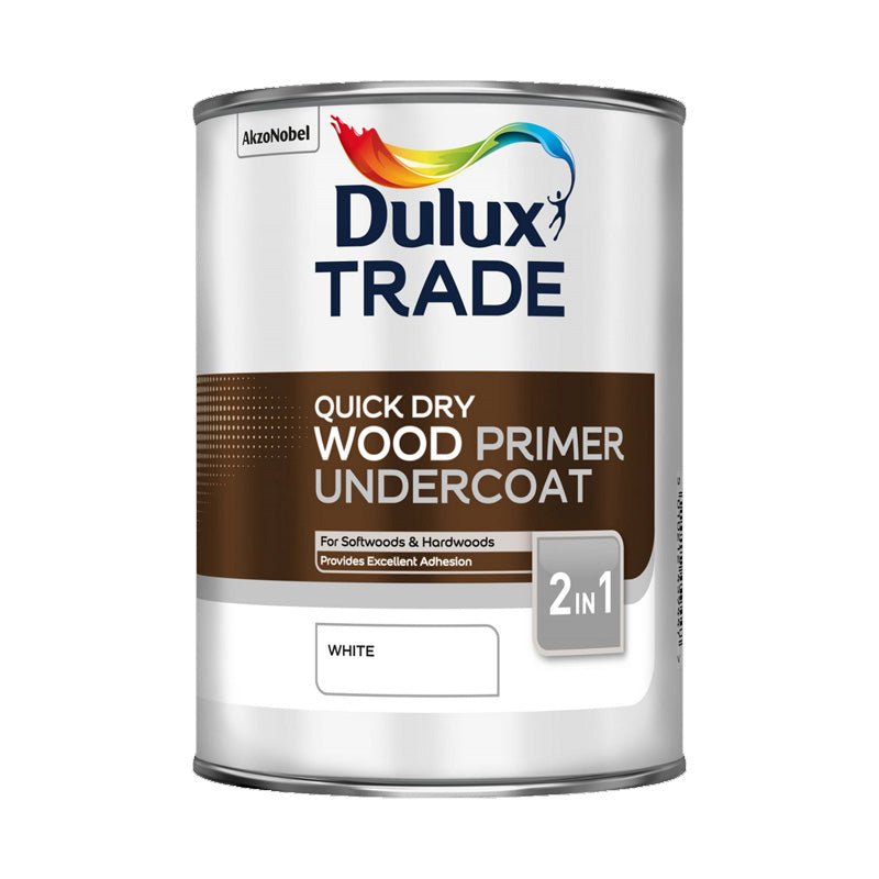 Dulux Trade Quick Dry Wood Primer Undercoat 1L