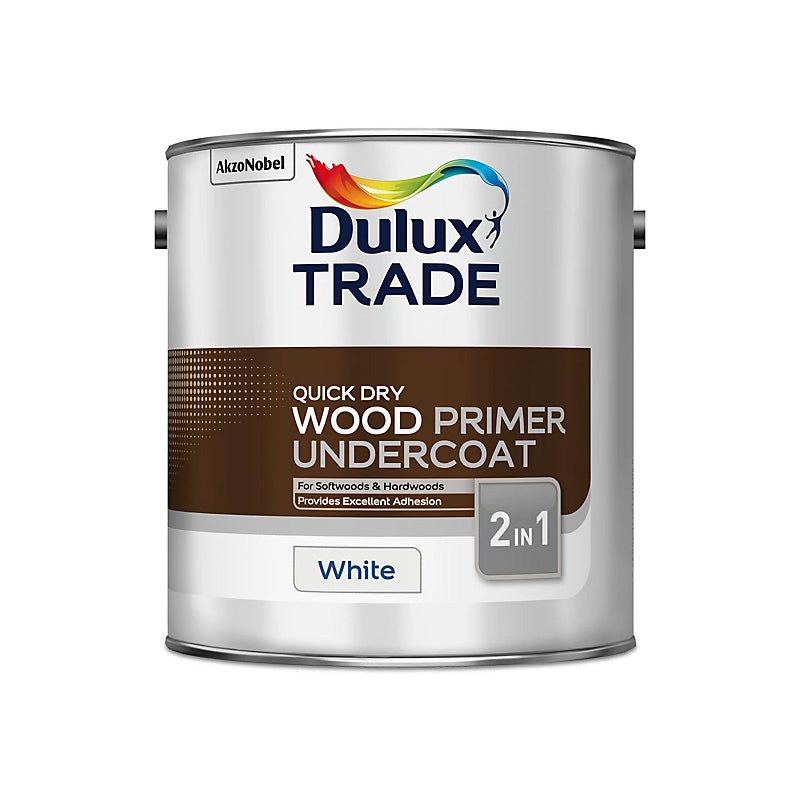 Dulux Trade Quick Dry Wood Primer Undercoat 2.5L