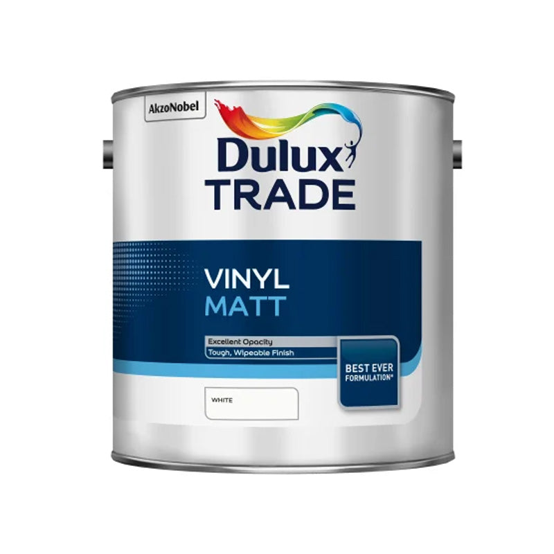 Dulux Trade Vinyl Matt White 2.5L