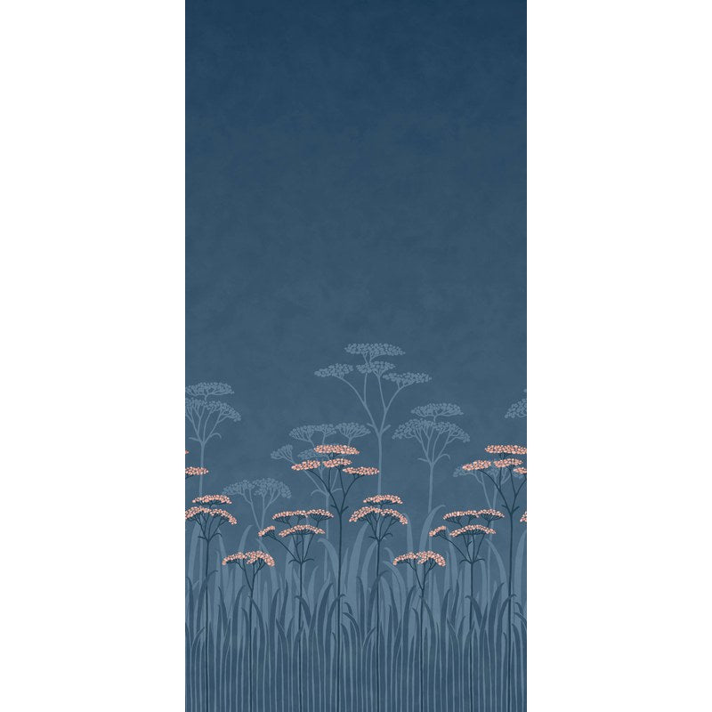 Little Greene Achillea wallpaper in Nighttide