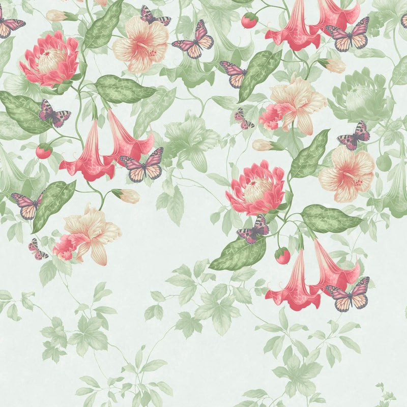Little Greene Asterid wallpaper in Mint