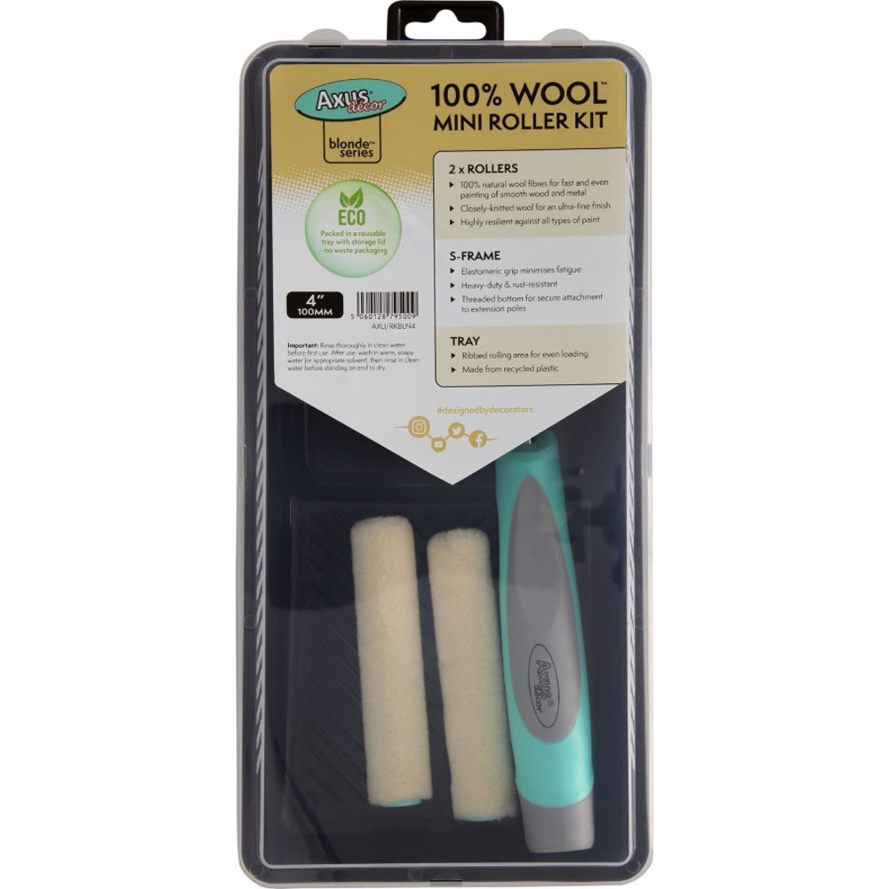 Axus Wood Mini Roller Kit 4" – full product on white square background