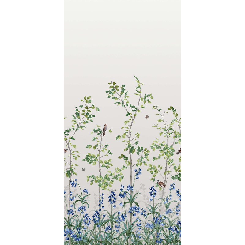 Little Greene Bird & Bluebell wallpaper in Ceviche