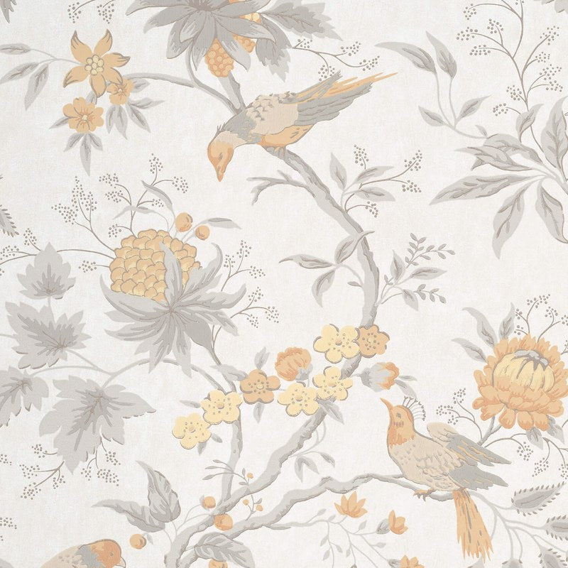 Little Greene Brooke House wallpaper in Cinder