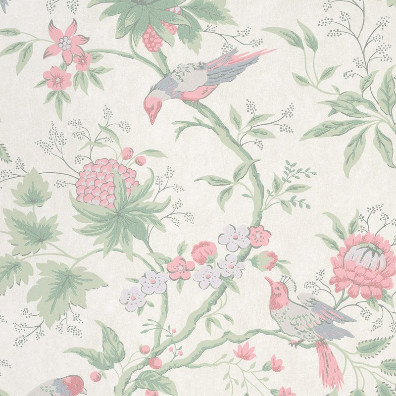 Little Greene Brooke House wallpaper in Linen