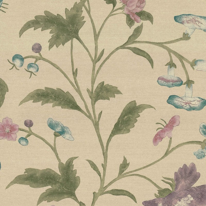 Little Greene China Rose wallpaper in Sage