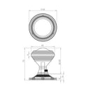 Lined Mortice Knobs JV181MSC