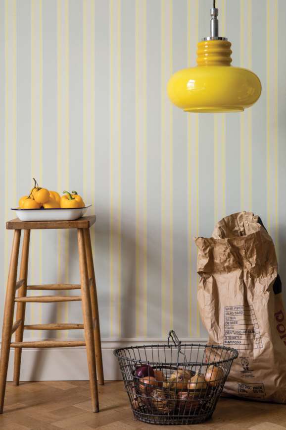 Farrow & Ball Block Print Stripe Wallpaper room inspiration