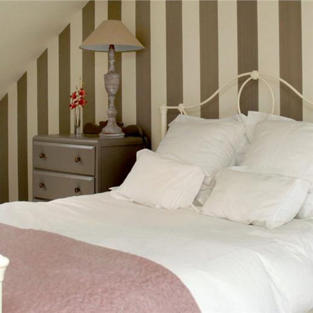 Farrow & Ball Broad Stripe Wallpaper room inspiration
