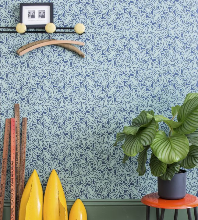 Farrow & Ball Feuille Wallpaper room inspiration