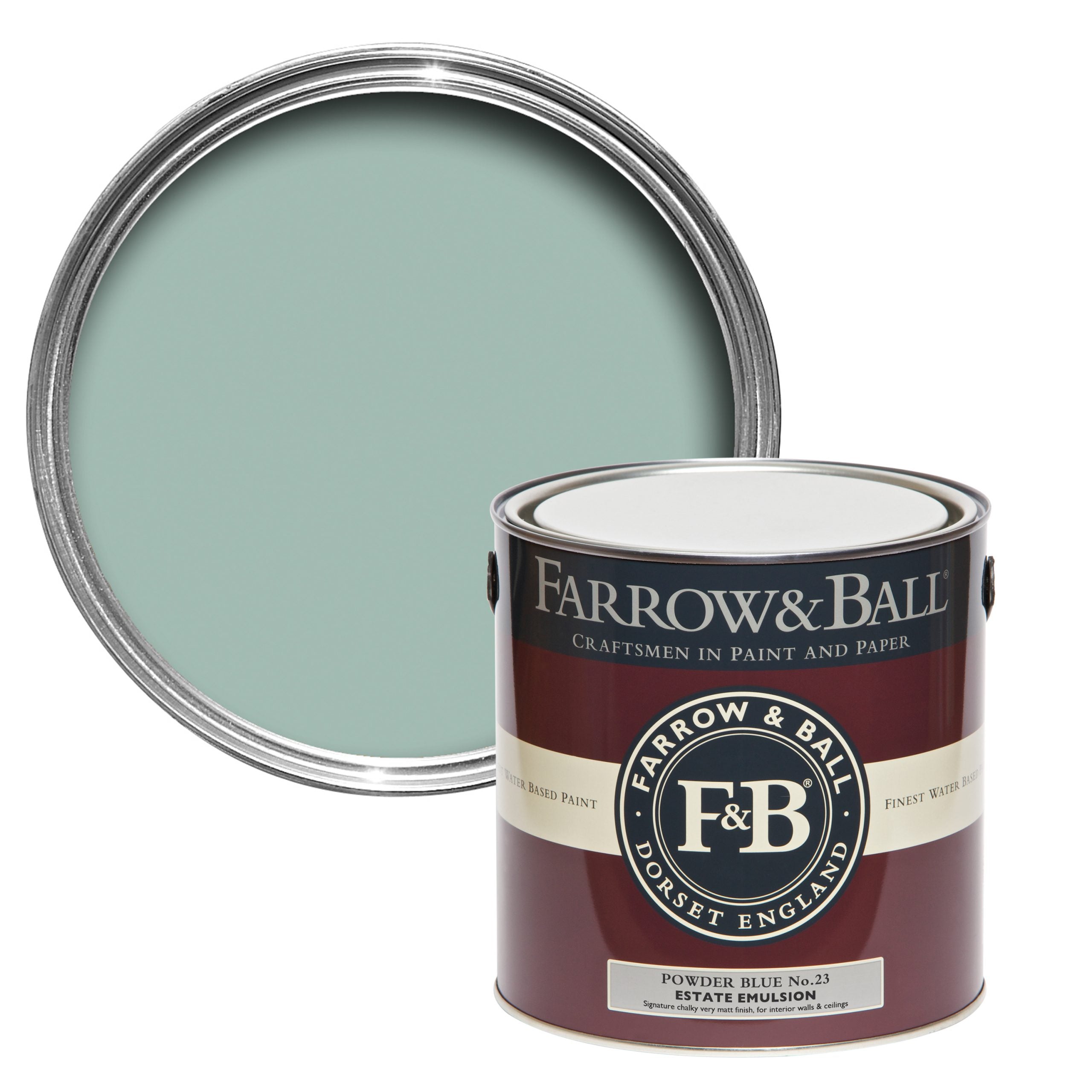 Farrow & Ball Estate Eggshell Powder Blue 23 750ml outlet paint