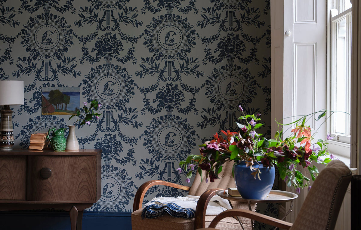 Farrow & Ball Purnon Wallpaper room inspiration