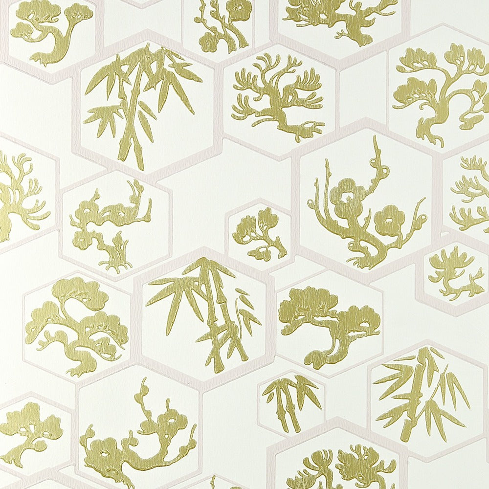 Farrow & Ball Shouchikubai Wallpaper BP 4502 pattern