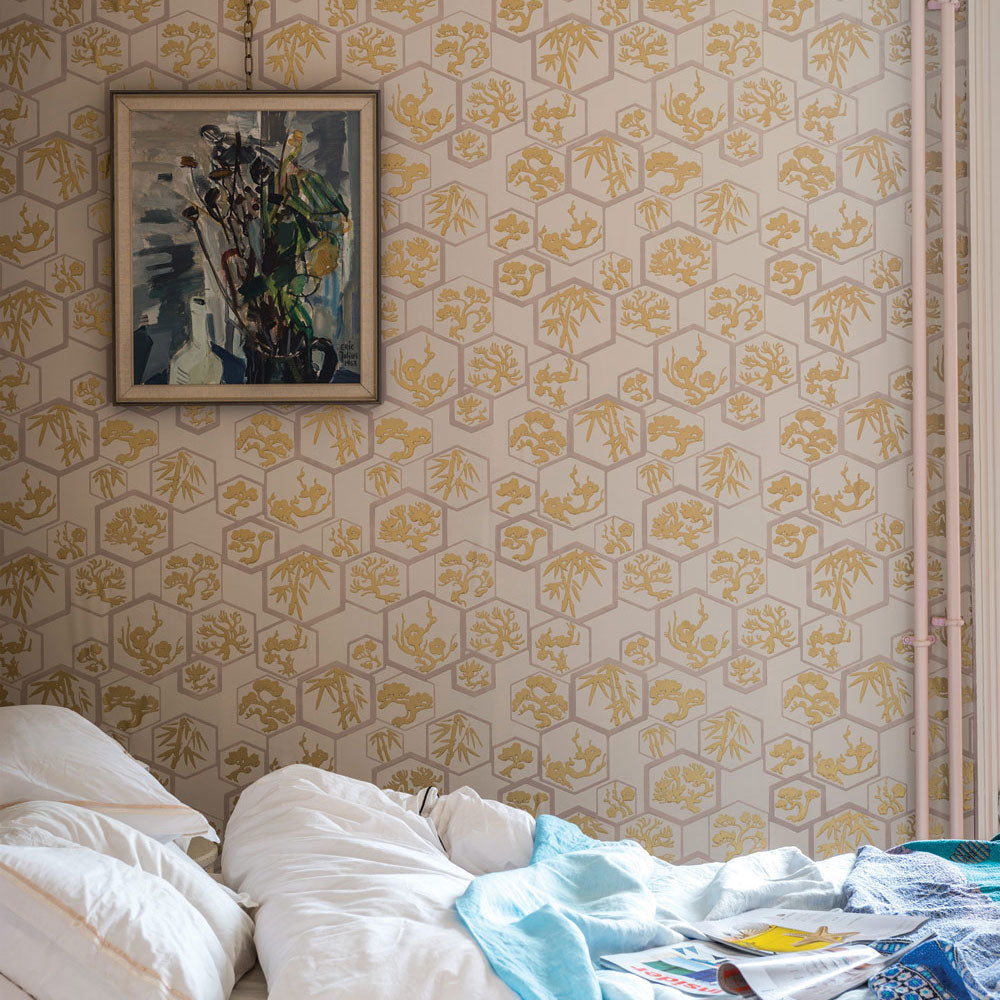 Farrow & Ball Shouchikubai Wallpaper room inspiration