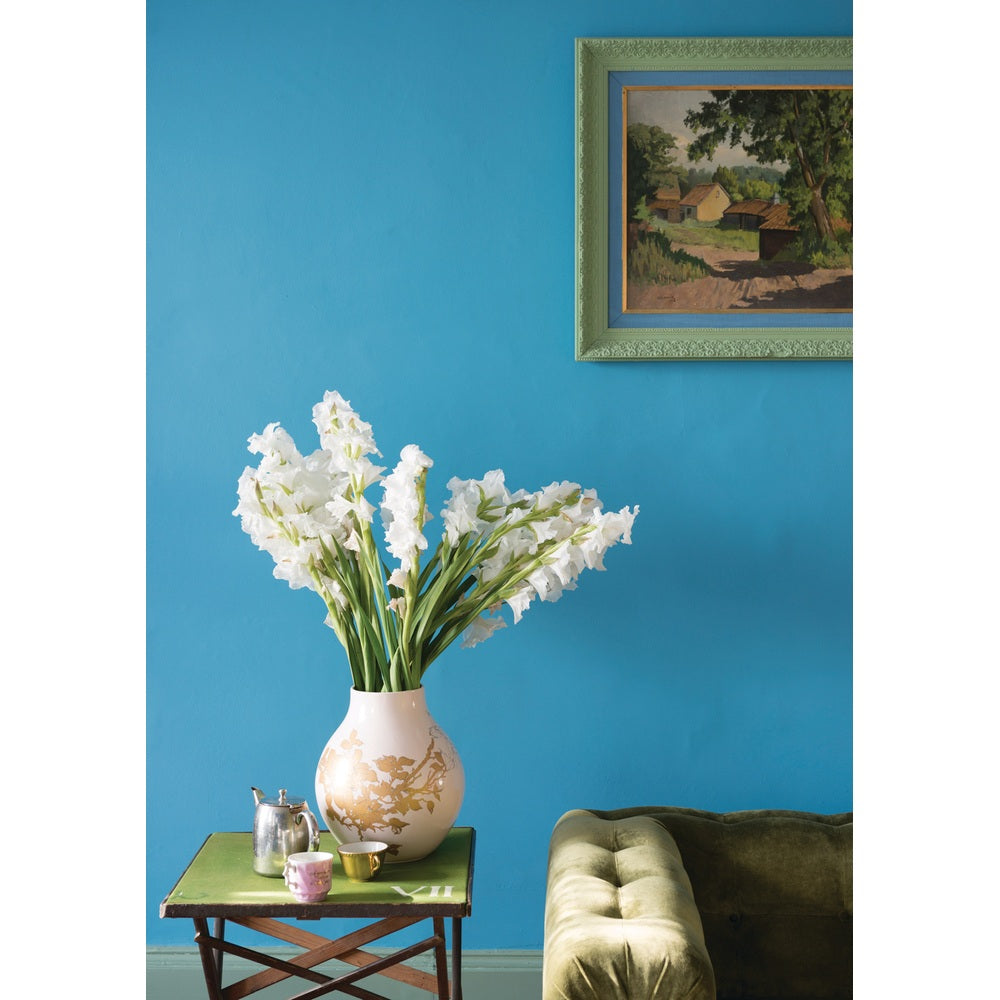 Farrow & Ball St Giles Blue No.280 paint in a lifestyle setting