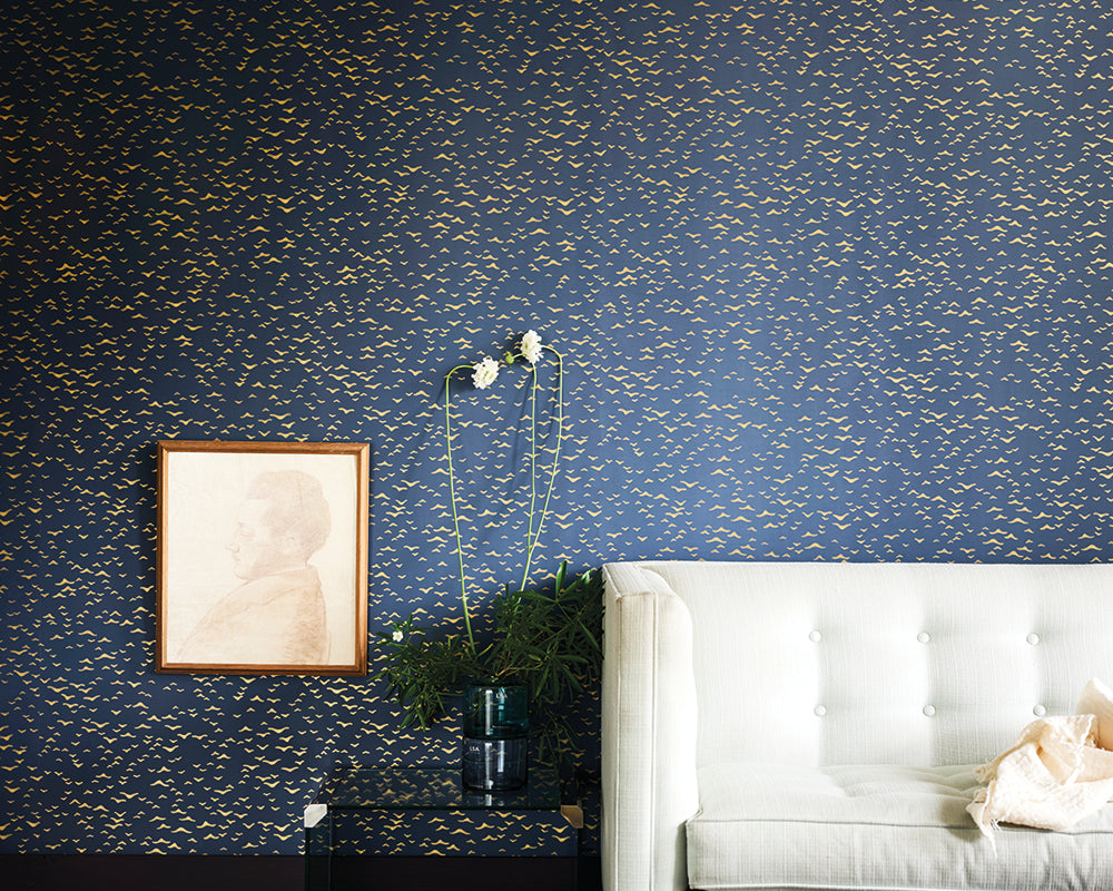 Farrow & Ball Yukutori Wallpaper room inspiration