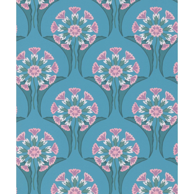 Little Greene Hencroft wallpaper in Azure
