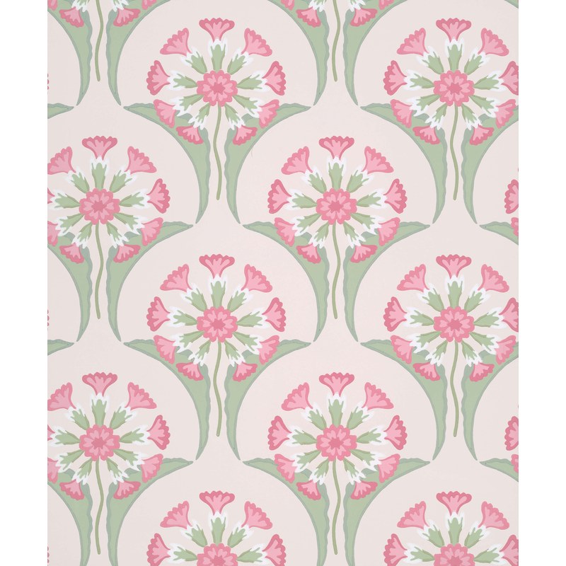 Little Greene Hencroft wallpaper in Pink Primula