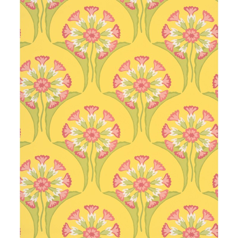 Little Greene Hencroft wallpaper in Punch